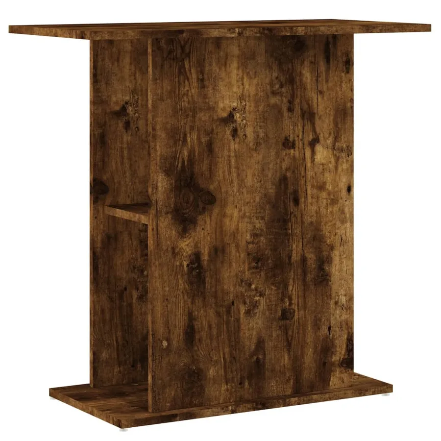 Support d'aquarium chêne fumé 75x36x72,5 cm bois d'ingénierie - 2