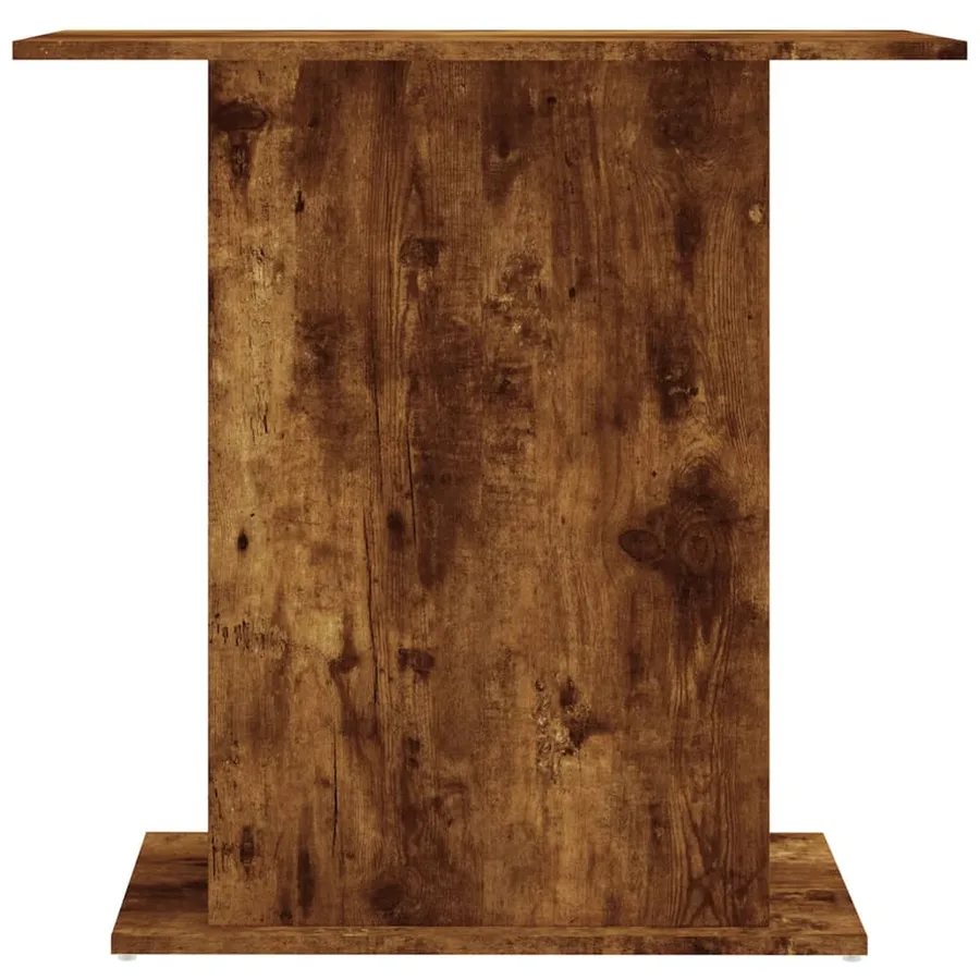 Support d'aquarium chêne fumé 75x36x72,5 cm bois d'ingénierie - 4