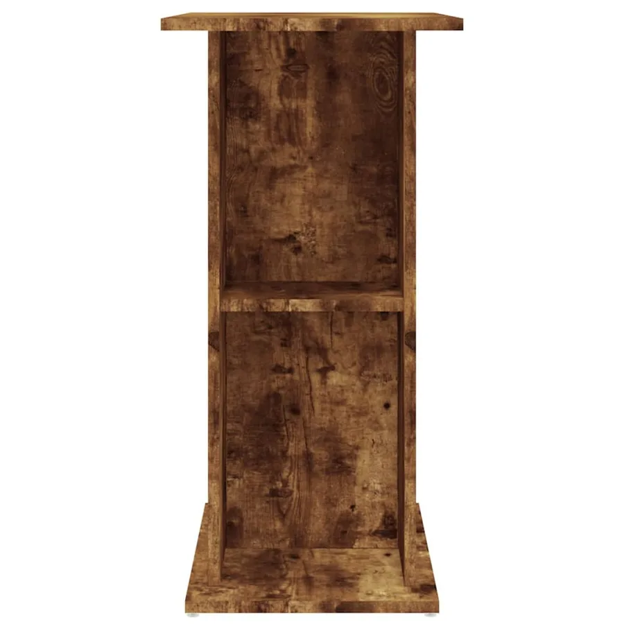 Support d'aquarium chêne fumé 75x36x72,5 cm bois d'ingénierie - 5