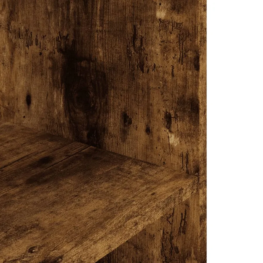 Support d'aquarium chêne fumé 75x36x72,5 cm bois d'ingénierie - 6
