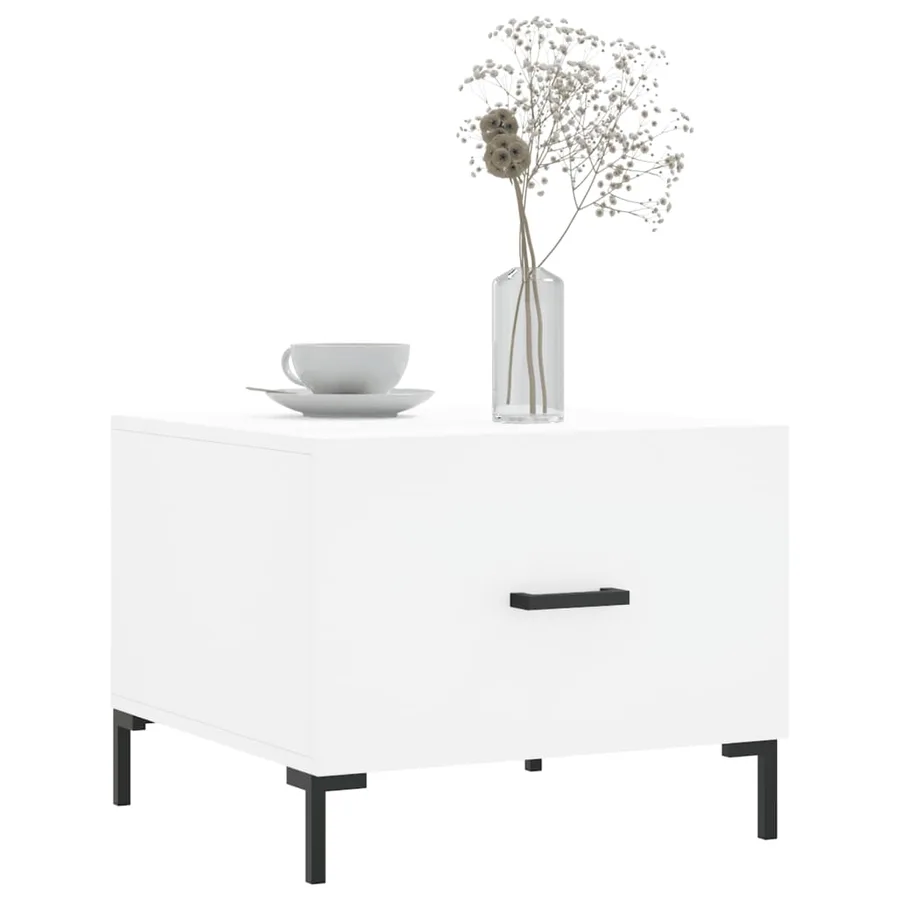 Tables basses 2 pcs blanc 50x50x40 cm bois d'ingénierie - 3