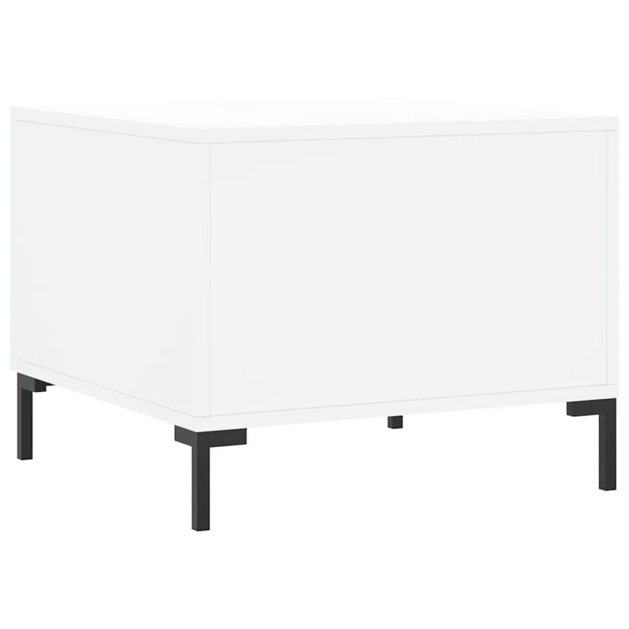 Tables basses 2 pcs blanc 50x50x40 cm bois d'ingénierie - 9