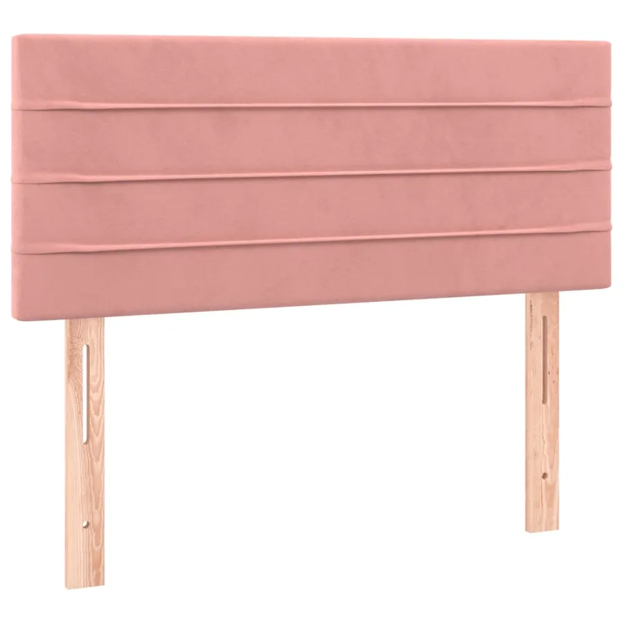 Sommier à lattes de lit avec matelas et LED Rose 90x190 cm - 7