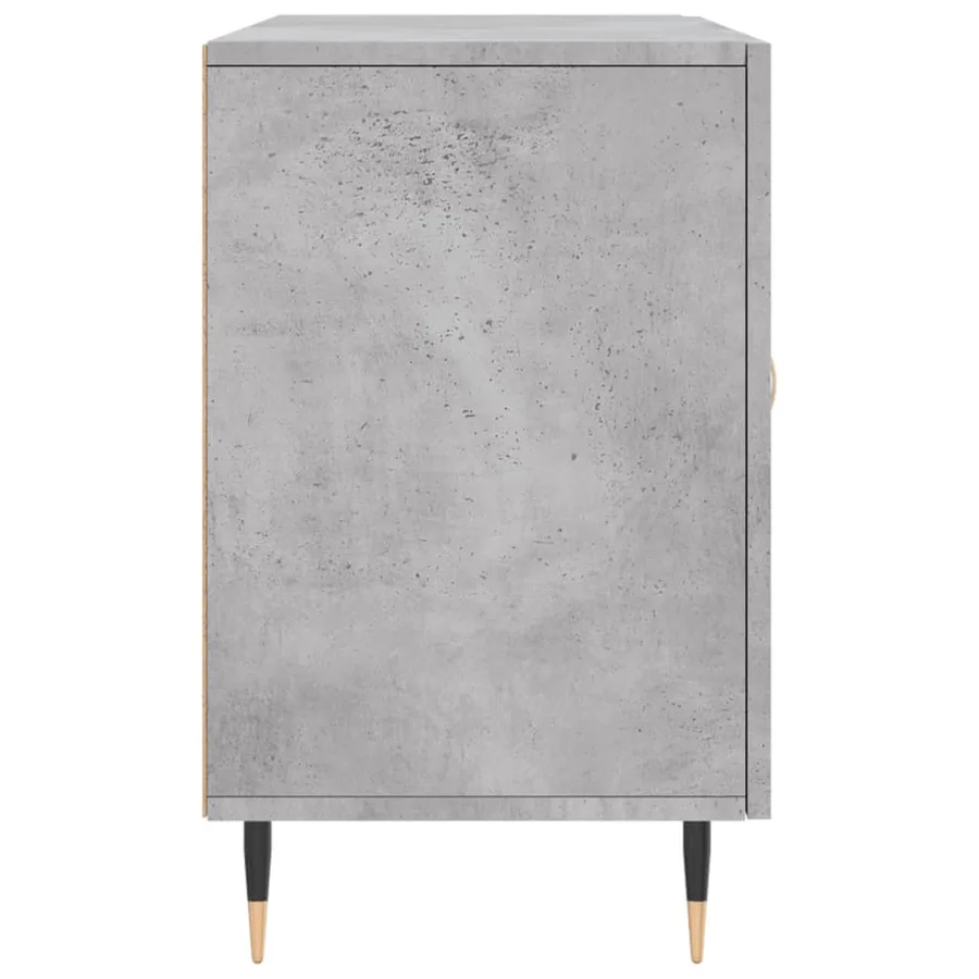Buffet gris béton 100x36x60 cm bois d'ingénierie - 7