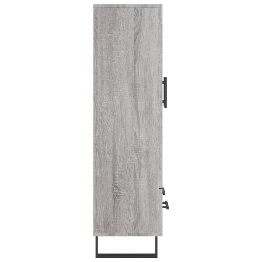 Buffet haut sonoma gris 69,5x31x115 cm bois d'ingénierie - 7