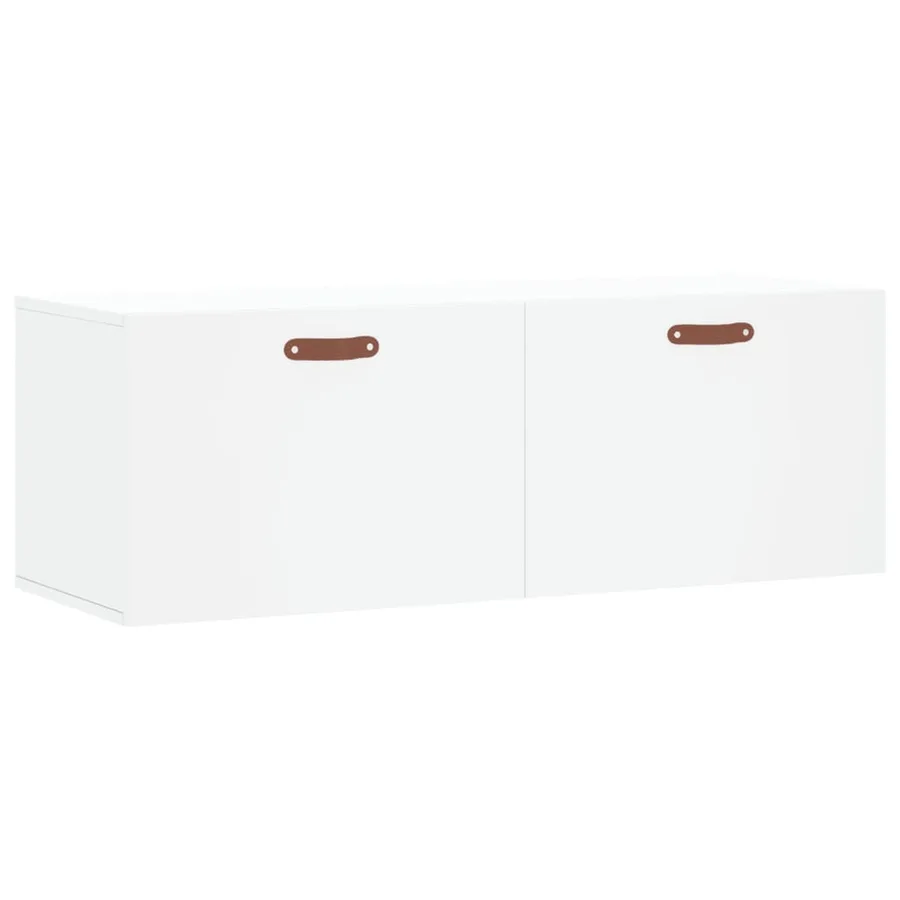 Armoire murale blanc 100x36,5x35 cm bois d'ingénierie - 2