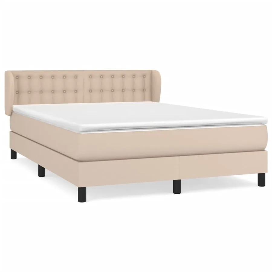 Sommier à lattes de lit avec matelas Cappuccino 140x200 cm - 2