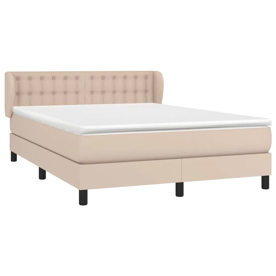 Sommier à lattes de lit avec matelas Cappuccino 140x200 cm - 3