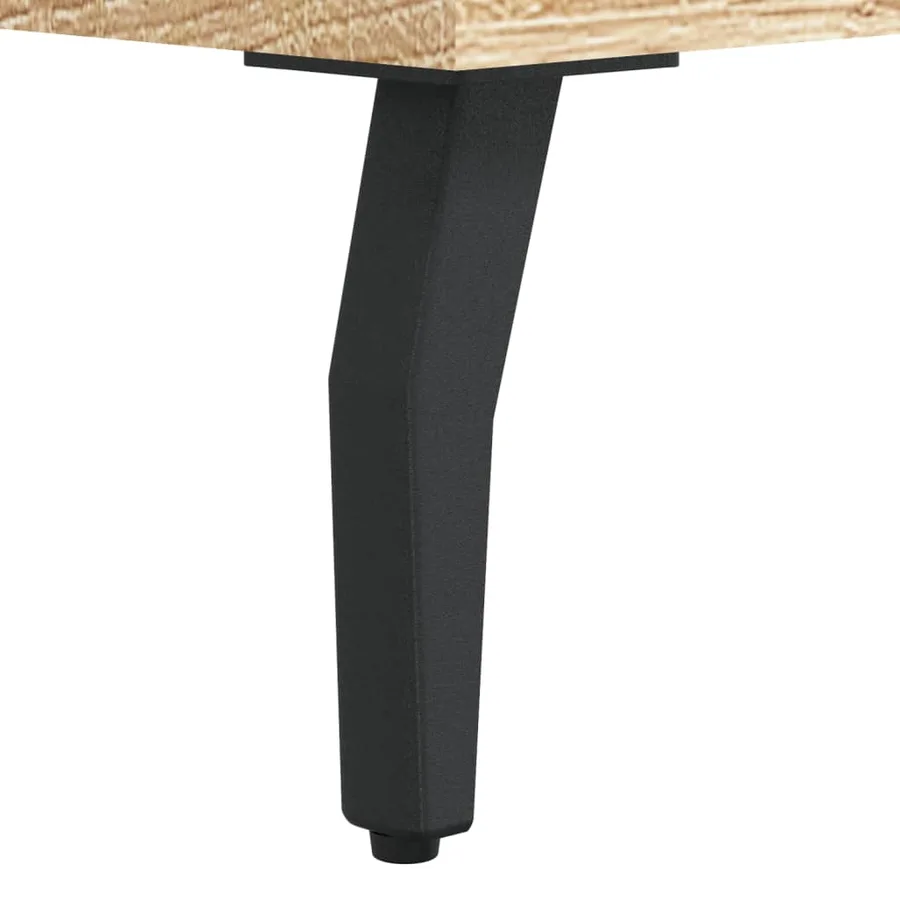 Buffet chêne sonoma 90x34x80 cm bois d'ingénierie - 11