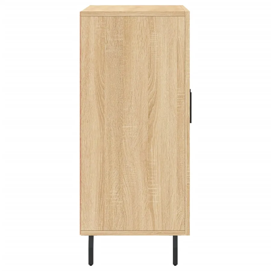 Buffet chêne sonoma 90x34x80 cm bois d'ingénierie - 7