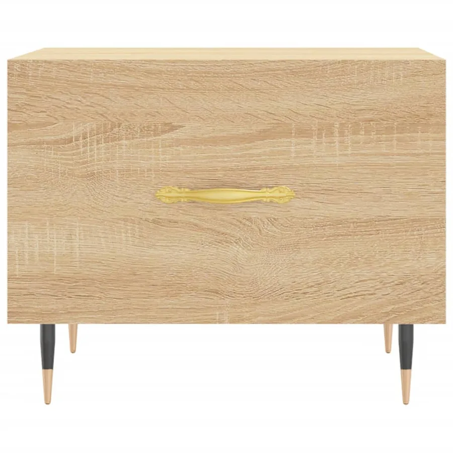 Tables basses 2 pcs chêne sonoma 50x50x40 cm bois d'ingénierie - 6