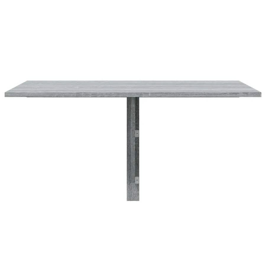 Table murale pliable Sonoma gris 100x60x56 cm Bois d'ingénierie - 4