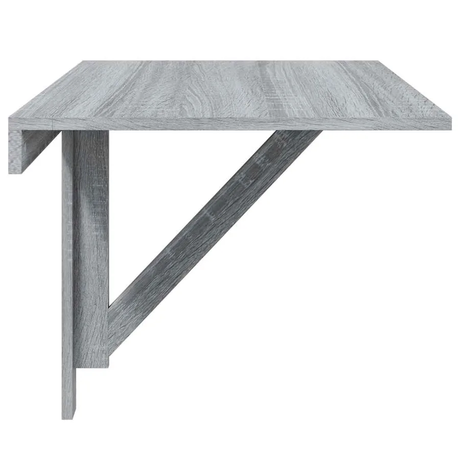 Table murale pliable Sonoma gris 100x60x56 cm Bois d'ingénierie - 6