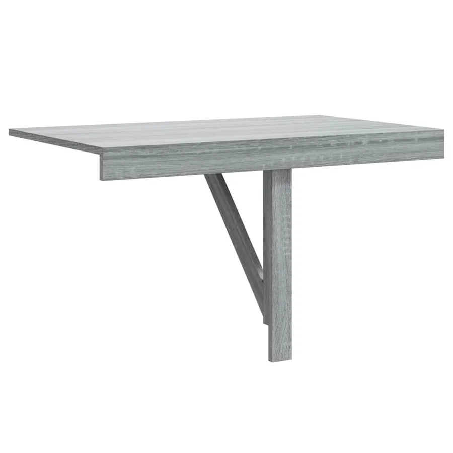 Table murale pliable Sonoma gris 100x60x56 cm Bois d'ingénierie - 7