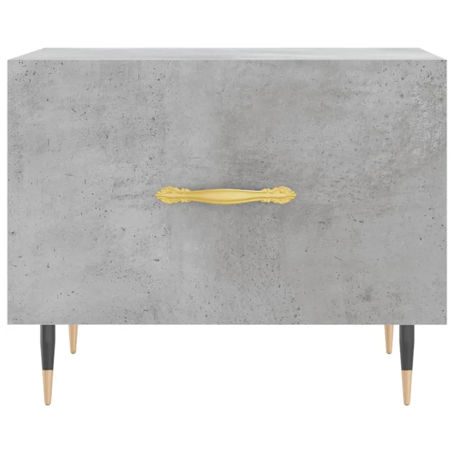 Tables basses 2 pcs gris béton 50x50x40 cm bois d'ingénierie - 6