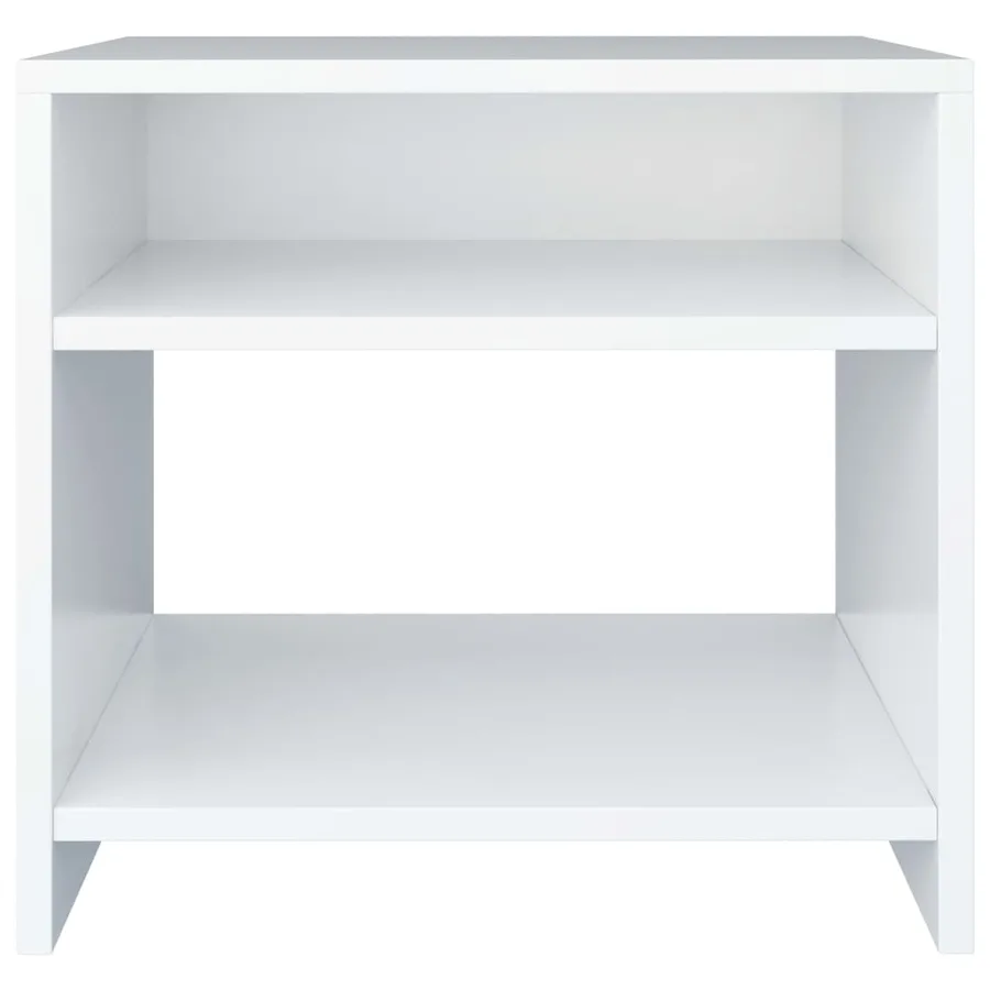 Tables de chevet 2 pcs Blanc 40x30x40 cm Bois d'ingénierie - 5