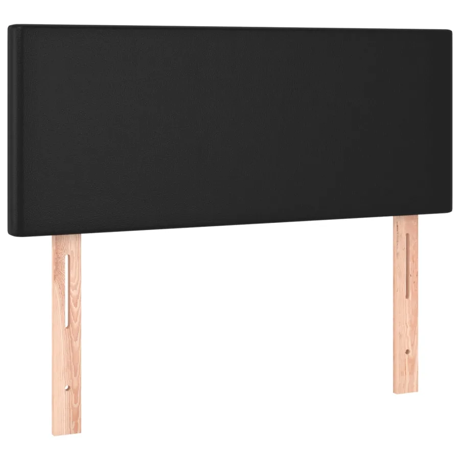 Sommier à lattes de lit avec matelas et LED Noir 90x190 cm - 7