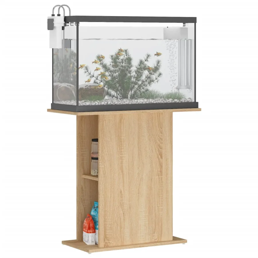 Support d'aquarium Chêne Sonoma 75x36x72,5 cm Bois d'ingénierie - 3