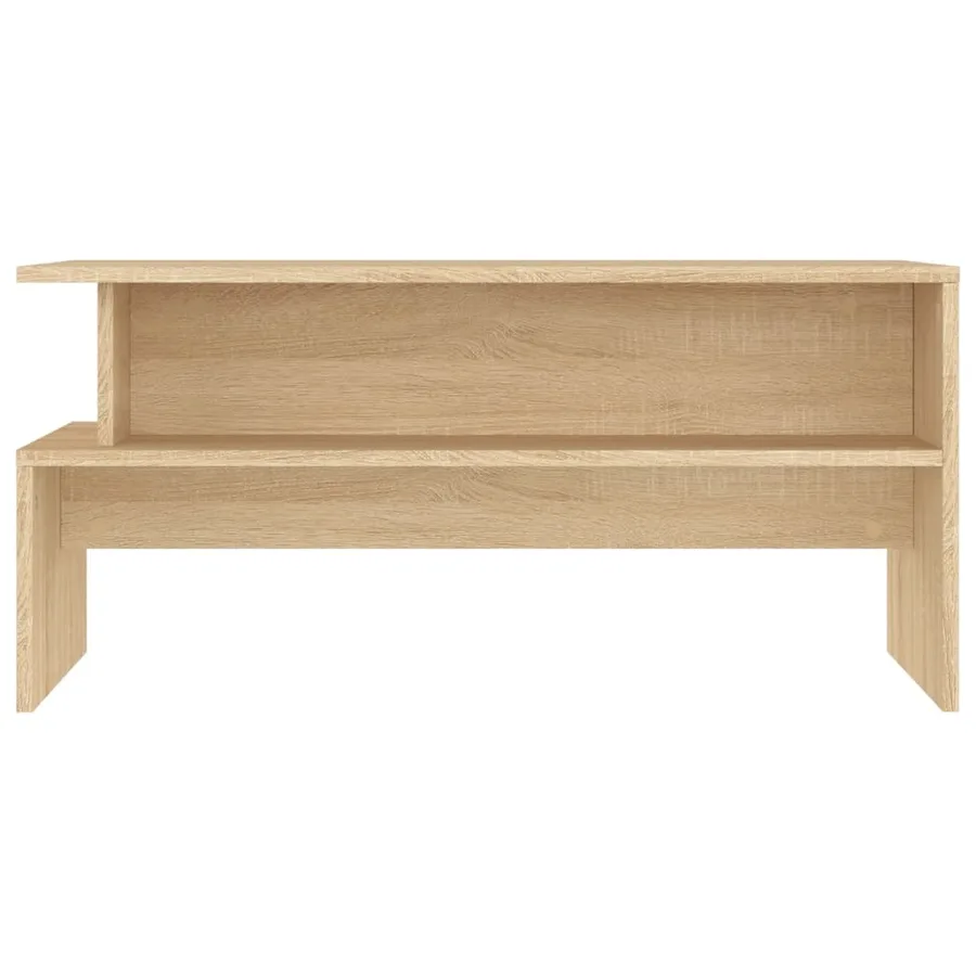 Table basse chêne sonoma 90x55x42,5 cm bois d'ingénierie - 4