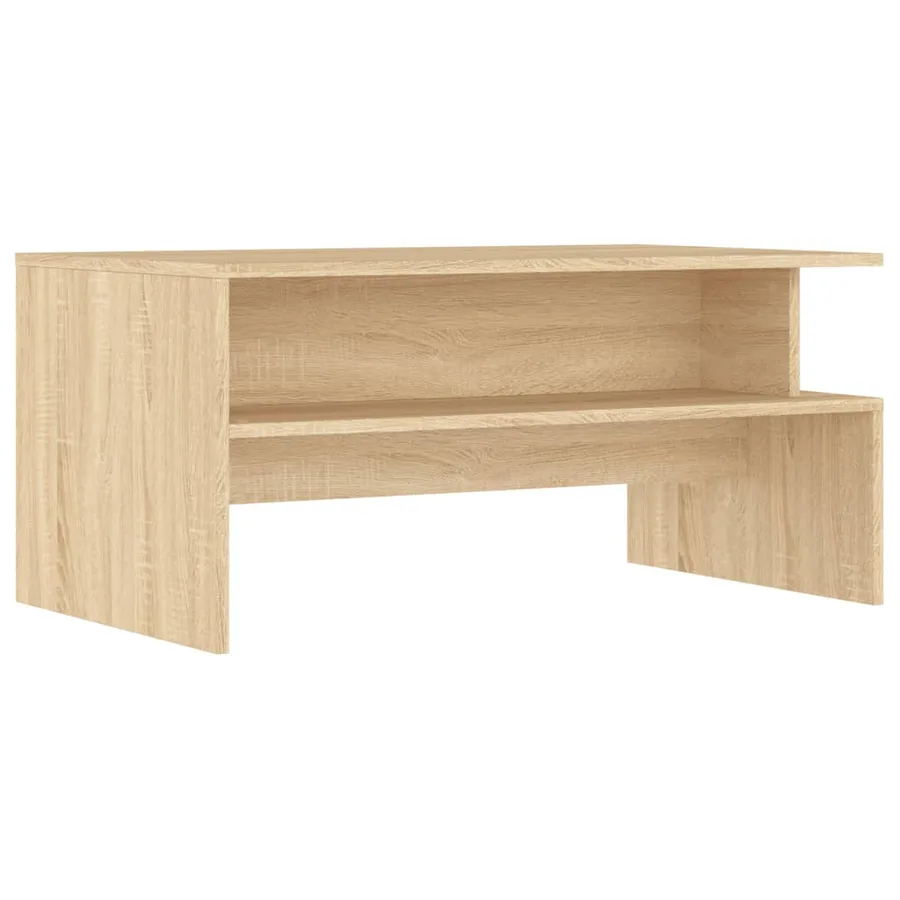 Table basse chêne sonoma 90x55x42,5 cm bois d'ingénierie - 6