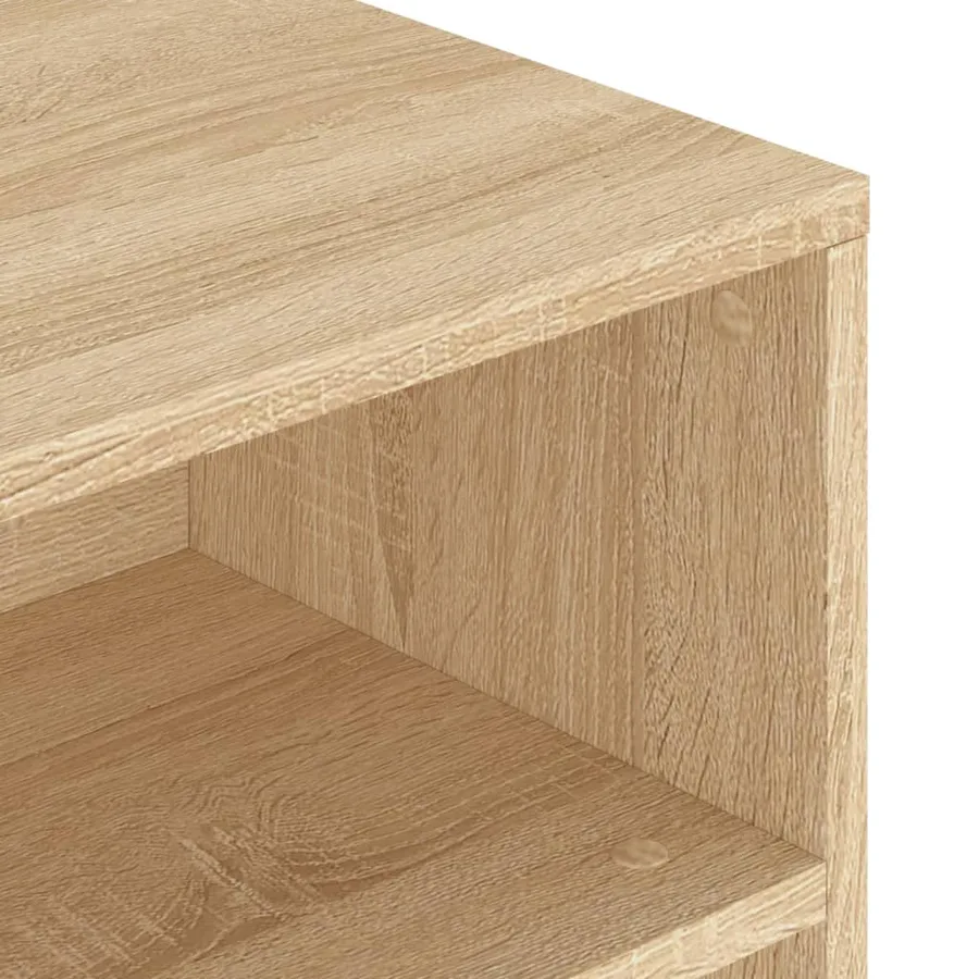 Table basse chêne sonoma 90x55x42,5 cm bois d'ingénierie - 7