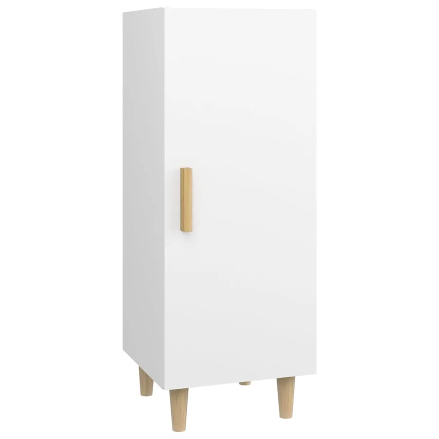 Buffet Blanc 34,5x34x90 cm Bois d'ingénierie - 2