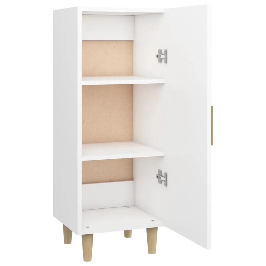 Buffet Blanc 34,5x34x90 cm Bois d'ingénierie - 7