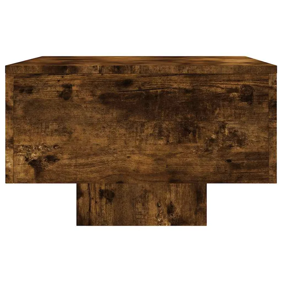 Table basse chêne fumé 100x49,5x31 cm bois d'ingénierie - 6