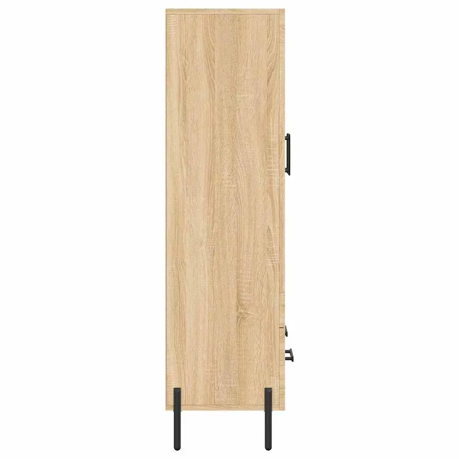 Buffet haut chêne sonoma 69,5x31x115 cm bois d'ingénierie - 7