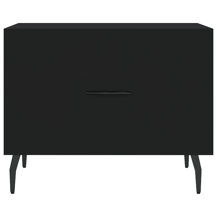 Table basse Noir 50x50x40 cm Bois d'ingénierie - 5