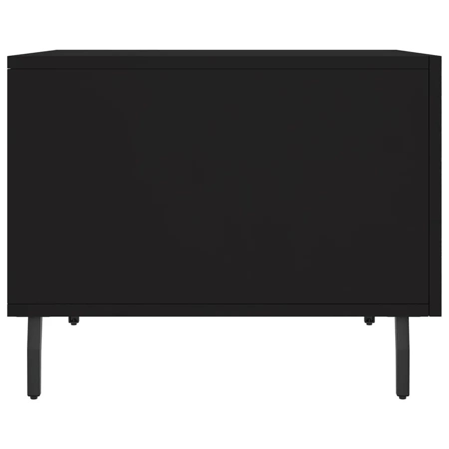 Table basse Noir 50x50x40 cm Bois d'ingénierie - 7