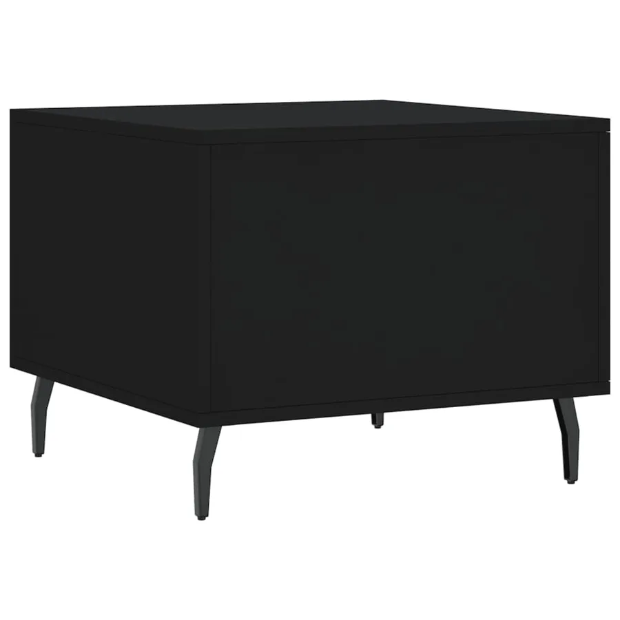 Table basse Noir 50x50x40 cm Bois d'ingénierie - 8