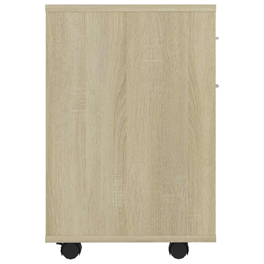 Armoire à roulettes Chêne sonoma 45x38x54 cm Bois d’ingénierie - 5
