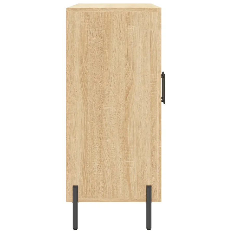 Buffet chêne sonoma 90x34x80 cm bois d'ingénierie - 7