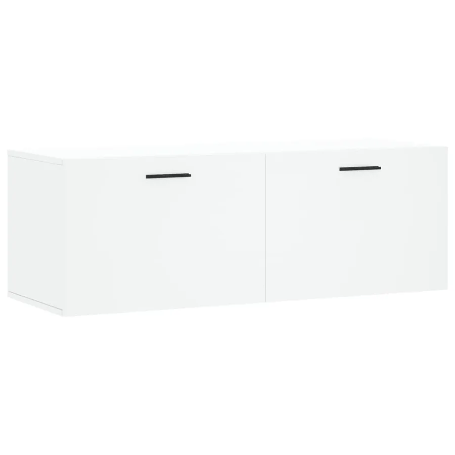 Armoire murale blanc 100x36,5x35 cm bois d'ingénierie - 2