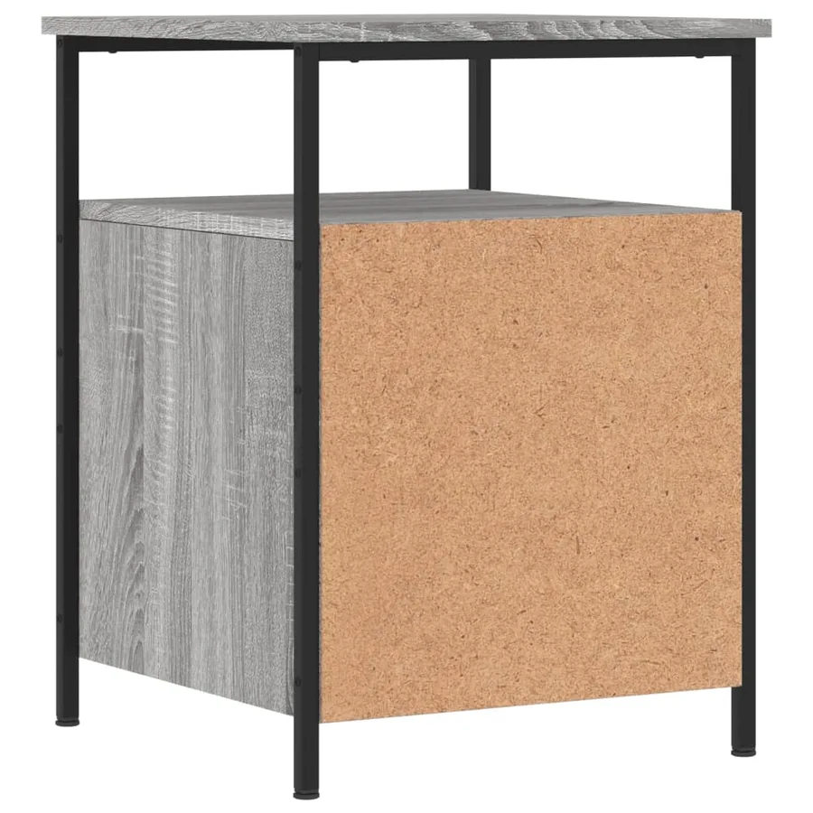 Tables de chevet 2 pcs sonoma gris 44x45x60cm bois d'ingénierie - 6