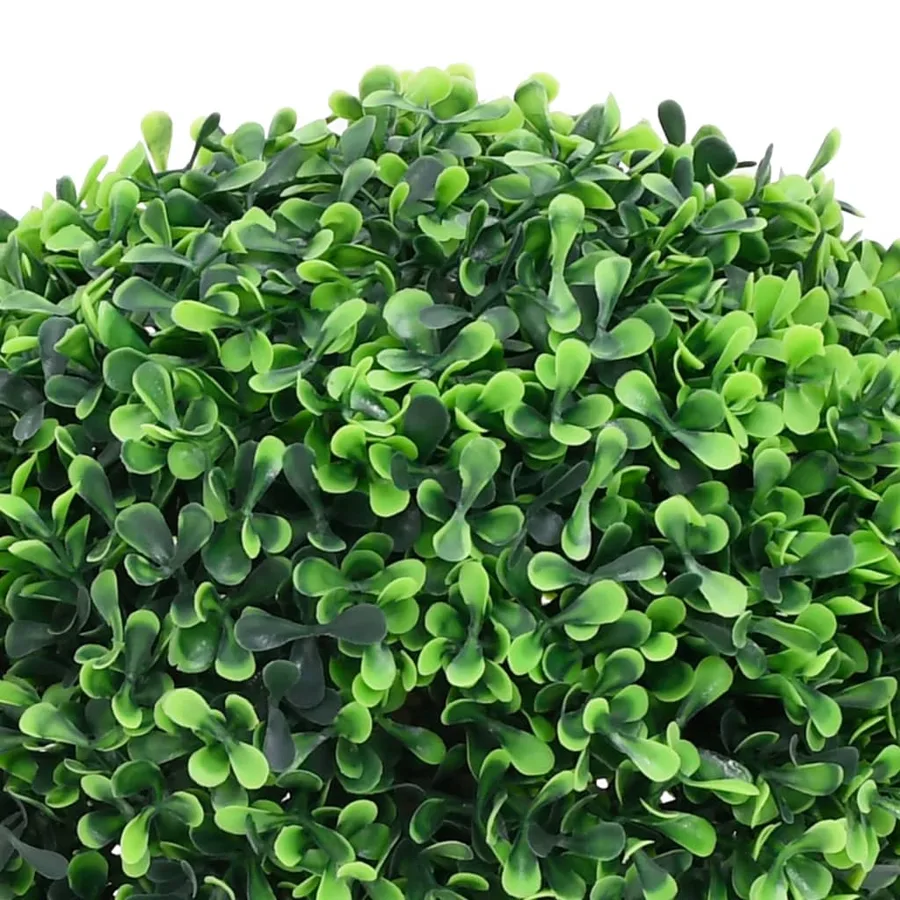Plantes de buis artificiel 2 pcs avec pots Boule Vert 32 cm - 3