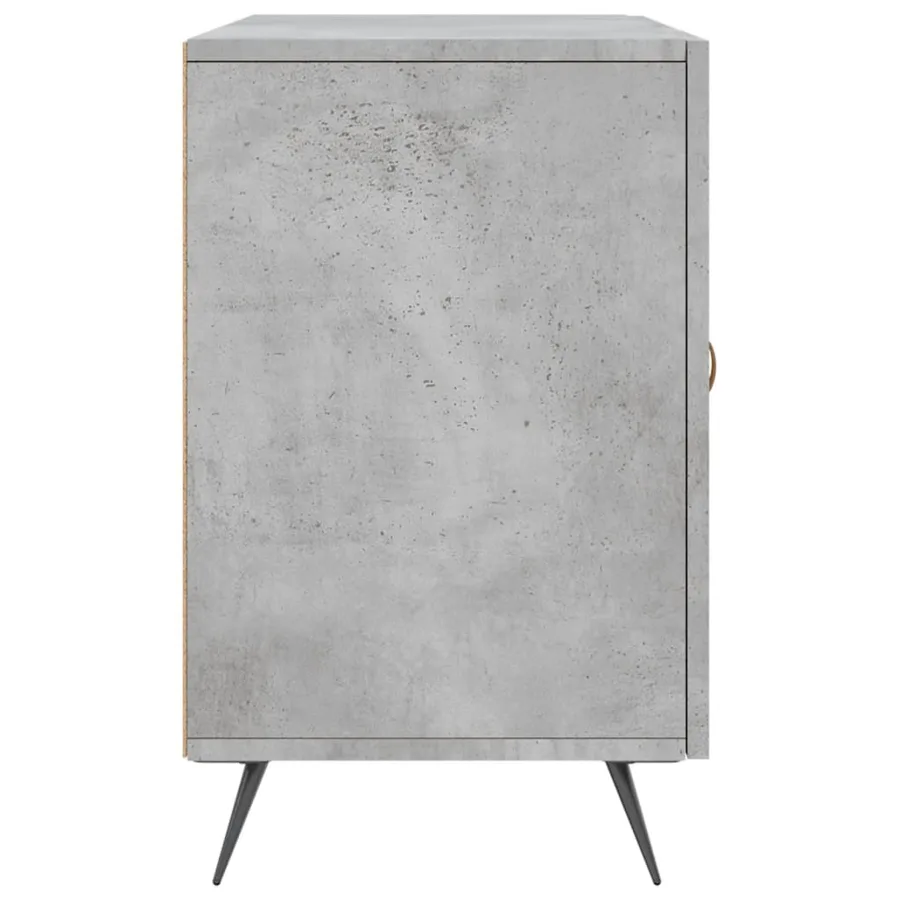 Buffet gris béton 100x36x60 cm bois d'ingénierie - 7