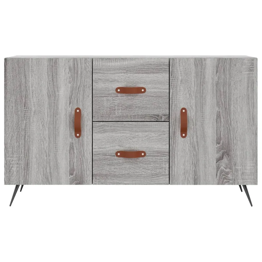Buffet sonoma gris 100x36x60 cm bois d'ingénierie - 6