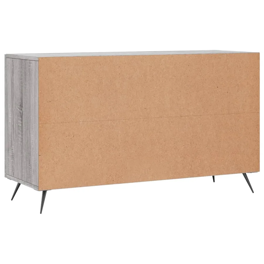 Buffet sonoma gris 100x36x60 cm bois d'ingénierie - 8