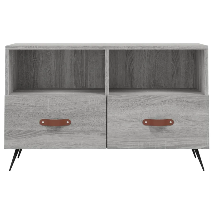 Meuble TV Sonoma gris 80x36x50 cm Bois d'ingénierie - 5