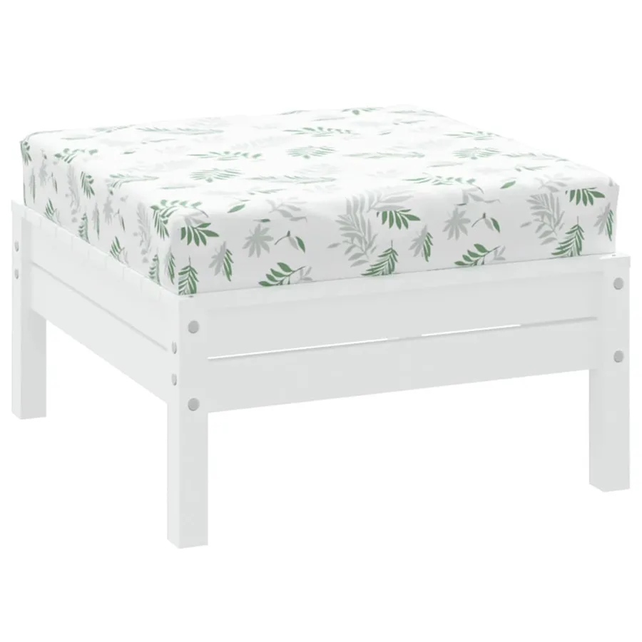 Coussin de palette à motif de feuilles 60x60x8 cm tissu - 3