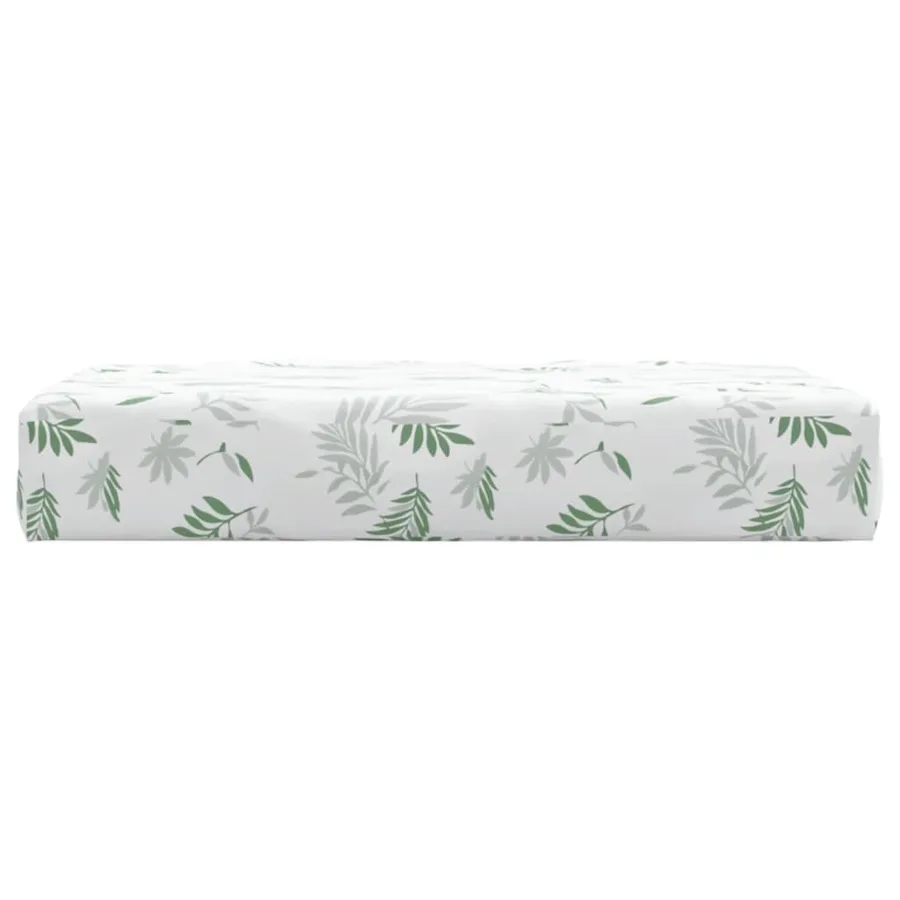Coussin de palette à motif de feuilles 60x60x8 cm tissu - 4
