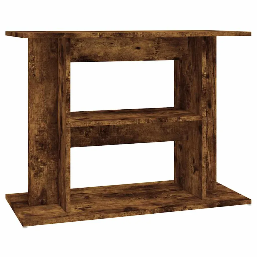 Support d'aquarium Chêne fumé 80x35x60 cm Bois d'ingénierie - 2