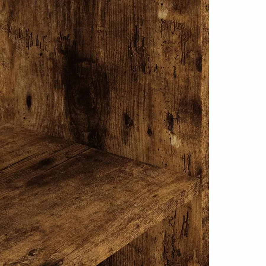 Support d'aquarium Chêne fumé 80x35x60 cm Bois d'ingénierie - 6