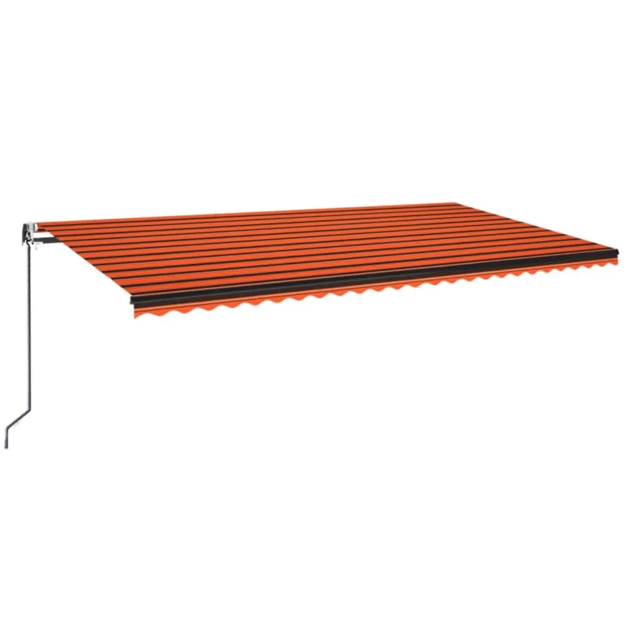 Auvent rétractable automatique 600x350 cm Orange et marron - 2