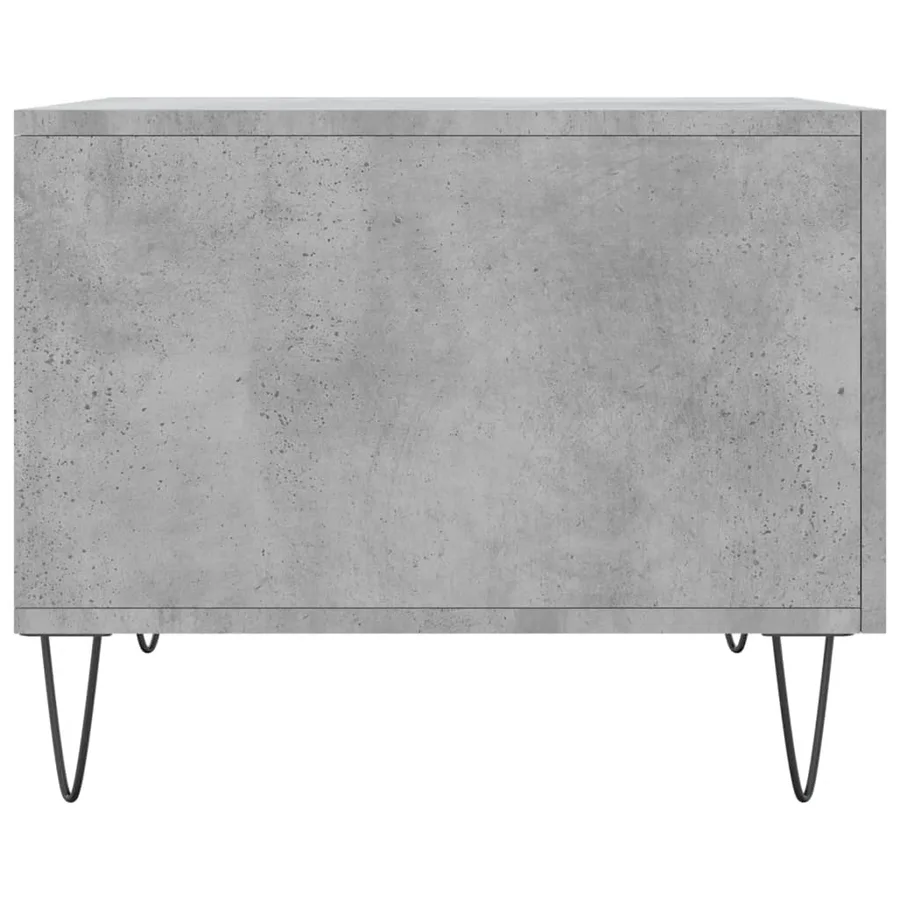 Table basse gris béton 50x50x40 cm bois d'ingénierie - 7