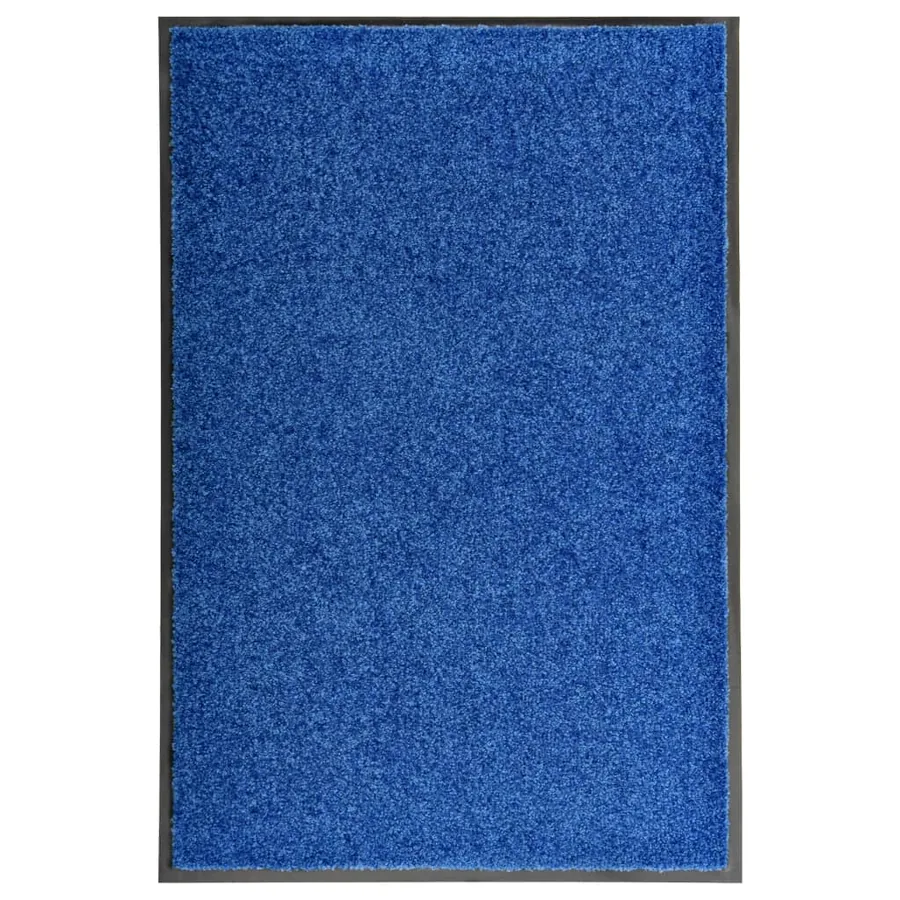 Paillasson lavable Bleu 60x90 cm
