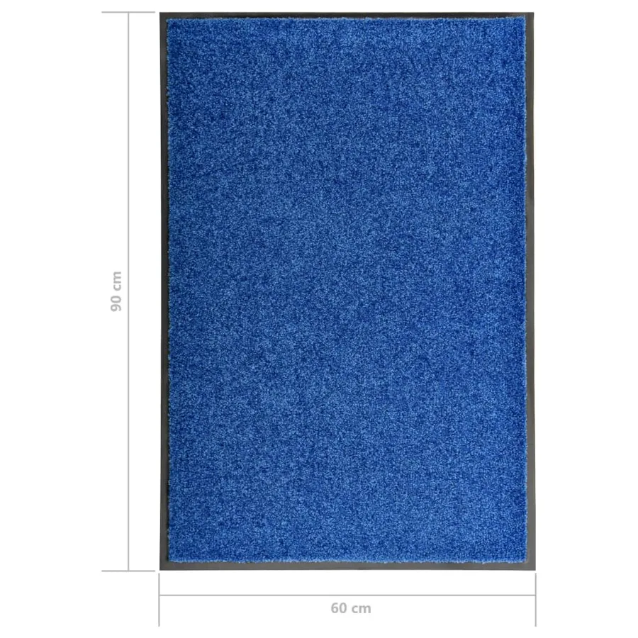 Paillasson lavable Bleu 60x90 cm - 6