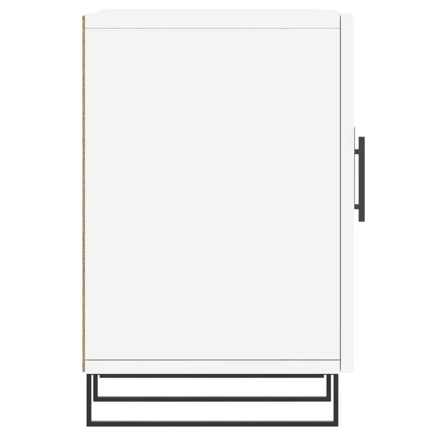 Meuble TV blanc 150x30x50 cm bois d'ingénierie - 7